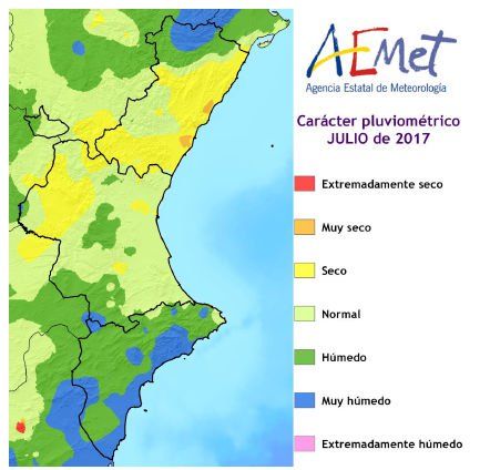 Resumen Climático Del Mes De Julio De 2017 En La Comunidad Valenciana Resumen Climático Del Mes De Julio De 2017 En La Comunidad Valenciana