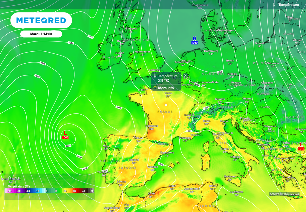 Une grande douceur voire de la chaleur sont prévues sur l'hexagone. Une grande douceur voire de la chaleur sont prévues sur l'hexagone.