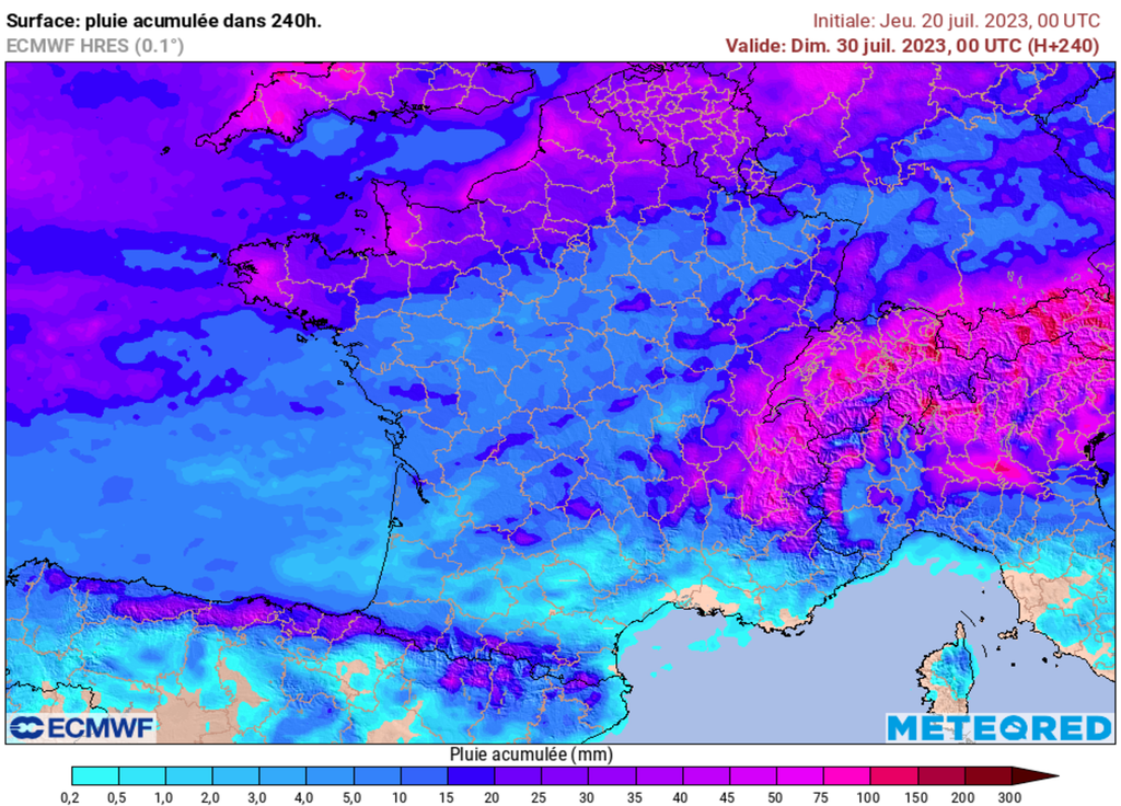 Retour de la pluie sur de nombreuses régions d'ici la fin juillet.