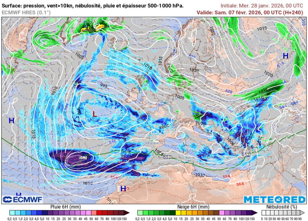 Une situation météo un peu plus fraîche voire un peu froide vers le 7 février. Une situation météo un peu plus fraîche voire un peu froide vers le 7 février.