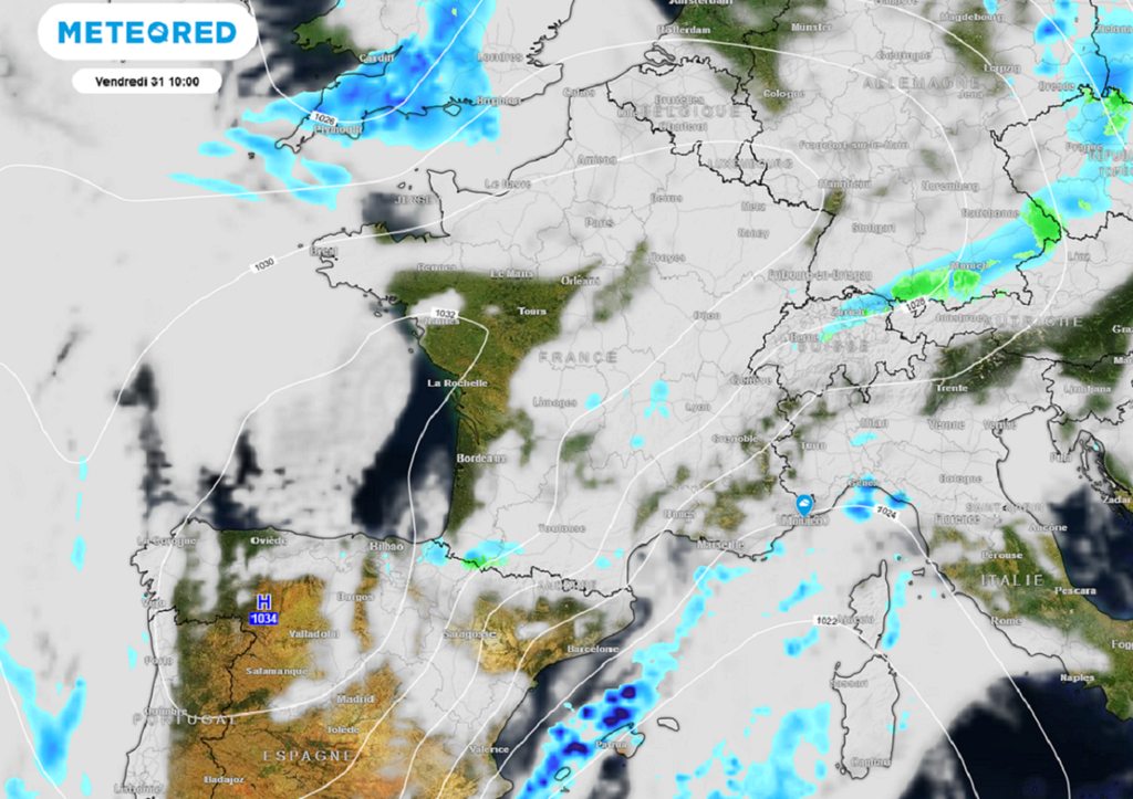 Dès vendredi, le retour de l'anticyclone par l'ouest permettra à un temps stable de s'installer dans la plupart des régions.