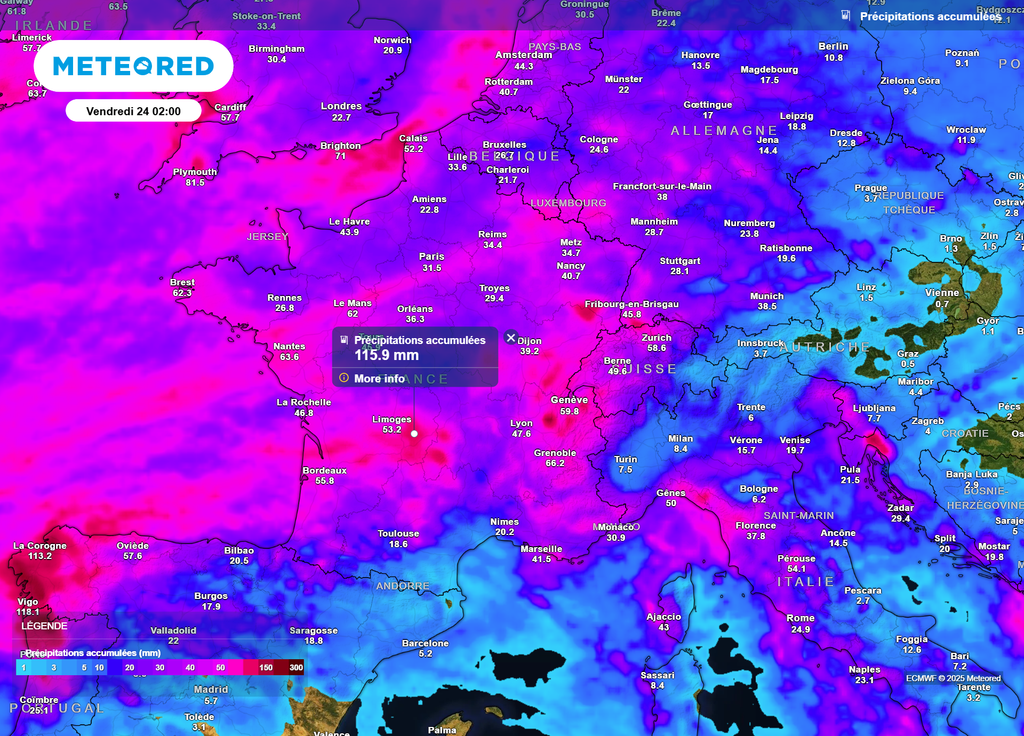 Cumuls pluie vendrediq Cumuls pluie vendrediq