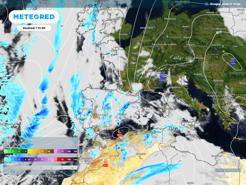 La pluie voire les orages pourront revenir d'ici le prochain week-end en France.
