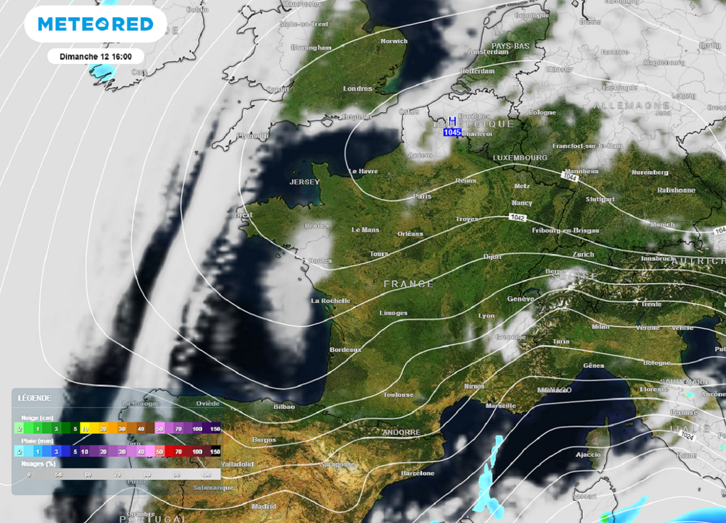 L'anticyclone apportera un temps sec sur tout le pays à partir de dimanche. L'anticyclone apportera un temps sec sur tout le pays à partir de dimanche.