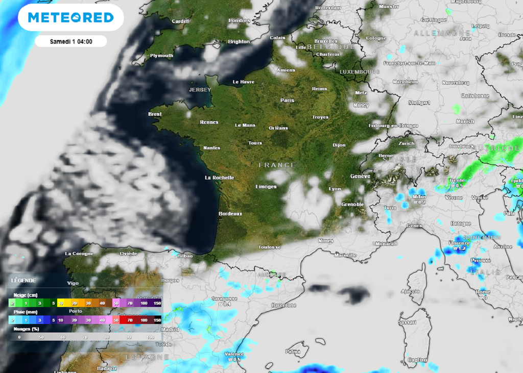 C'est en Méditerranée où le ciel sera le plus chargé ce week-end alors qu'ailleurs, le bleu dominera.