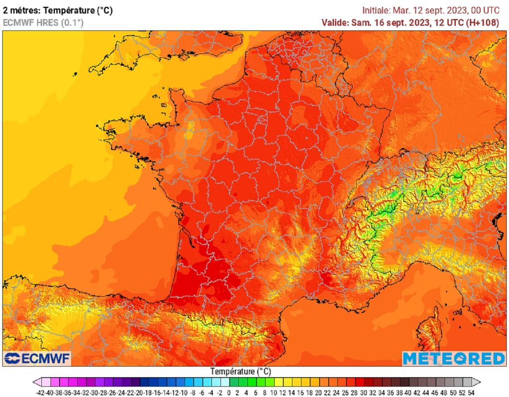 Samedi, le seuil de chaleur (25°C) sera franchi dans la plupart des régions avec des pointes à plus de 30°C possibles. Samedi, le seuil de chaleur (25°C) sera franchi dans la plupart des régions avec des pointes à plus de 30°C possibles.