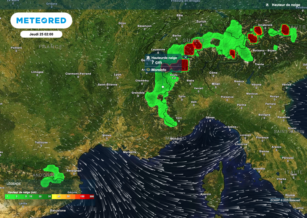 Un peu de neige jusqu'à ce mercredi soir surtout en haute montagne. Quelques averses ensuite. Un peu de neige jusqu'à ce mercredi soir surtout en haute montagne. Quelques averses ensuite.