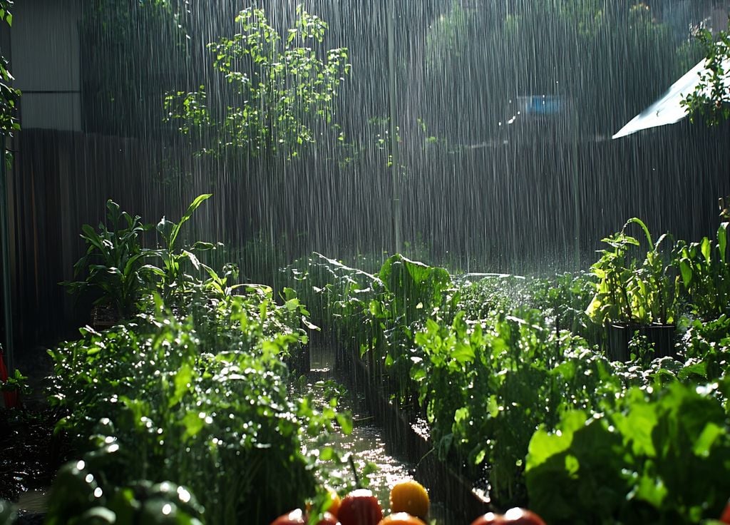 De la pluie pour ce mercredi et un temps très frais ! Pas le top pour travailler dans le potager !