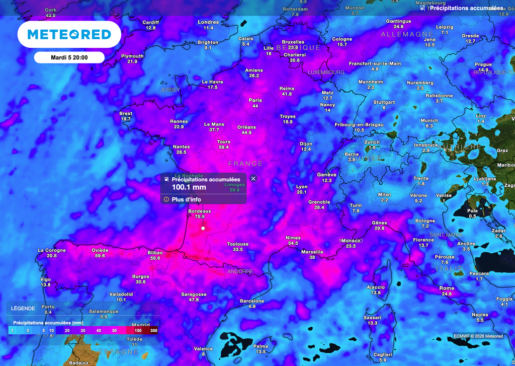 Des pluies bien présentes ces prochains jours.