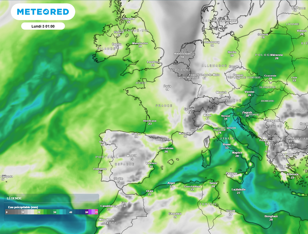 Début novembre, la France sera de nouveau confrontée à une véritable rivière atmosphérique. Début novembre, la France sera de nouveau confrontée à une véritable rivière atmosphérique.