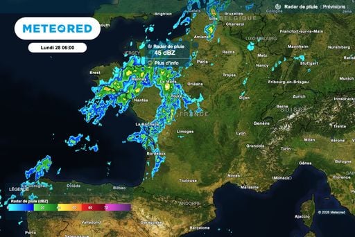 Retour des orages en France ce lundi : 26 d&eacute;partements en vigilance jaune selon M&eacute;t&eacute;o-France, de fortes pluies possibles