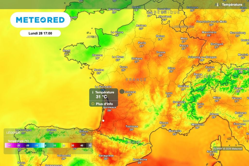 Des pointes à plus de 30 degrés ce lundi 28 septembre !