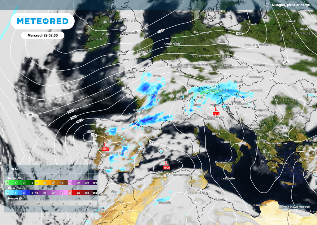 Déjà en début de semaine prochaine, un peu d'orages ou de pluies seront possibles.