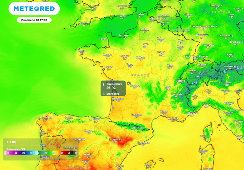 Ambiance printanière ou estivale dimanche après-midi avec régulièrement entre 20 et 26°C sous abri. Ambiance printanière ou estivale dimanche après-midi avec régulièrement entre 20 et 26°C sous abri.