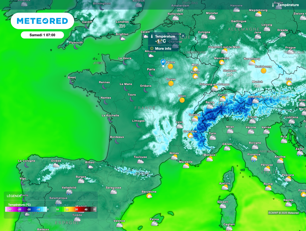 Les gelées reviennent dès la nuit prochaine en France.