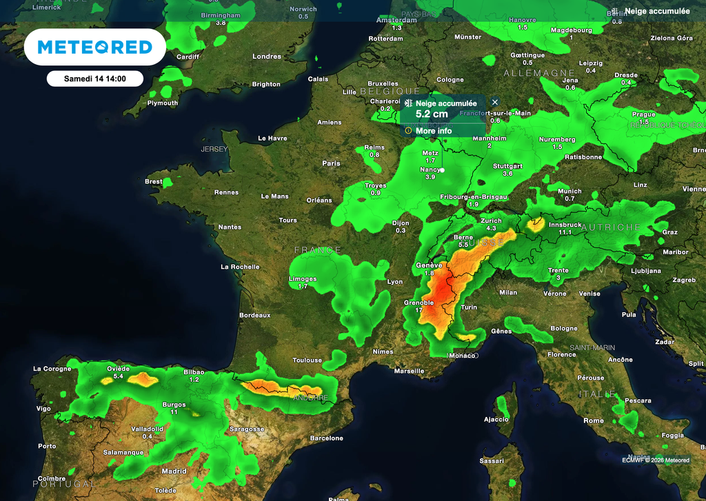De la neige pourra tenir en plaine d'ici la nuit de vendredi à samedi.