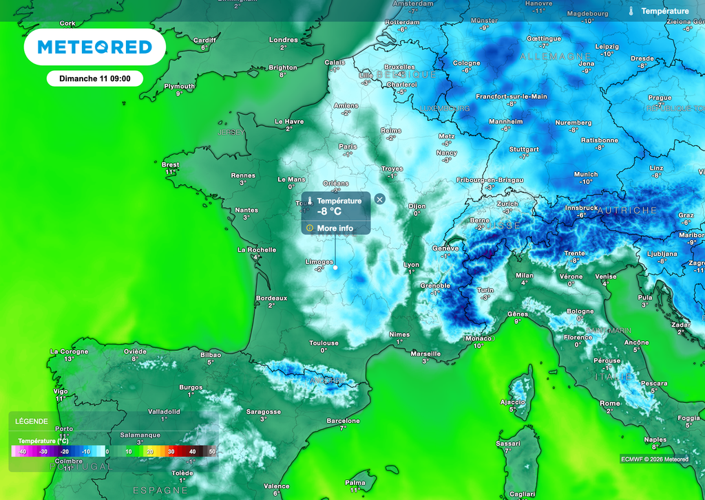 Des gelées encore plus présentes dimanche matin. Des gelées encore plus présentes dimanche matin.