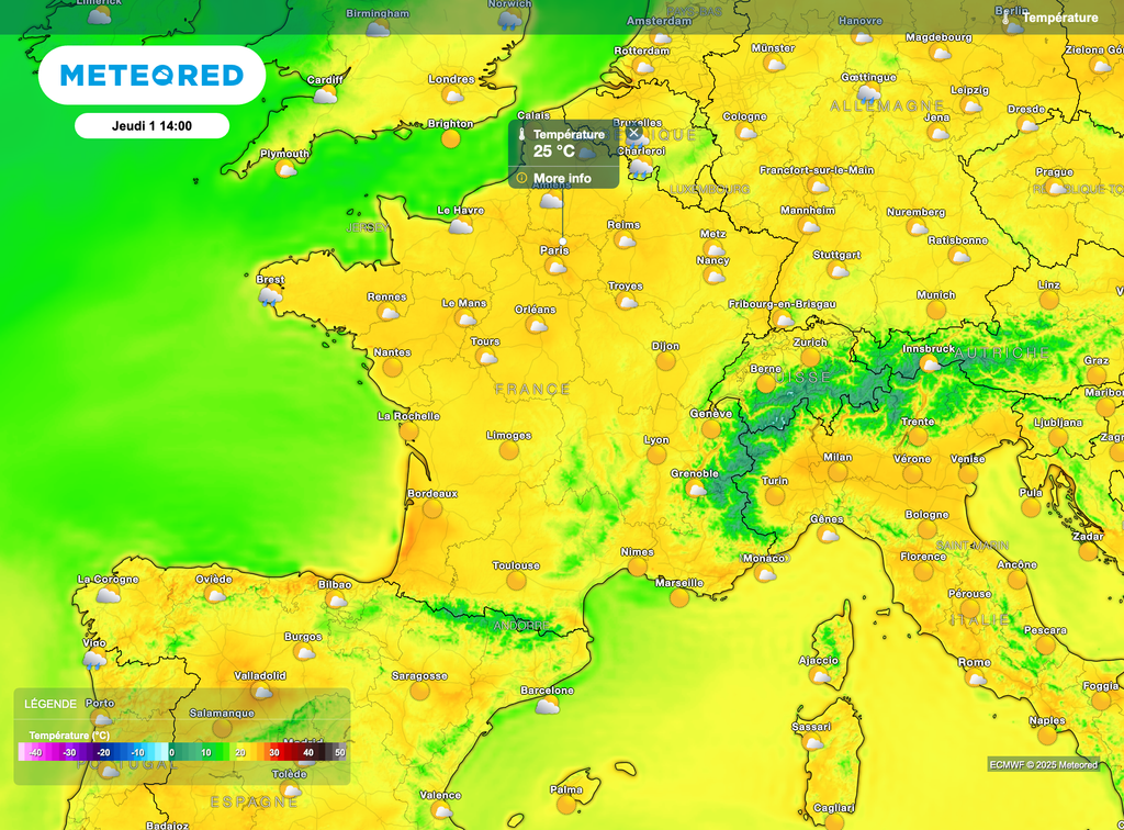 Le seuil de chaleur devrait être atteint pour le premier jour de mai sur la moitié nord !