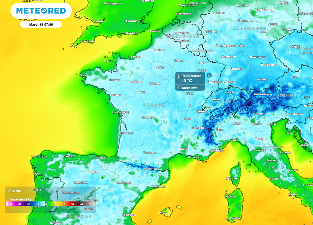 En raison d'un ciel nocturne dégagé, les gelées matinales seront parfois fortes la semaine prochaine.