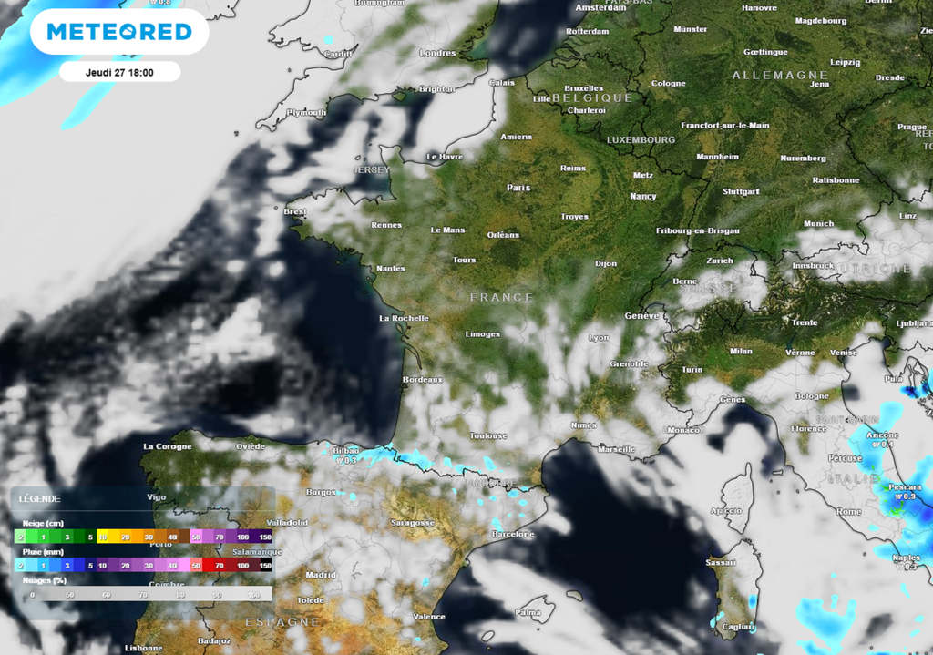 Ce jeudi s'annonce comme la plus belle journée de la semaine avec un soleil majoritaire sur tout le territoire. Ce jeudi s'annonce comme la plus belle journée de la semaine avec un soleil majoritaire sur tout le territoire.