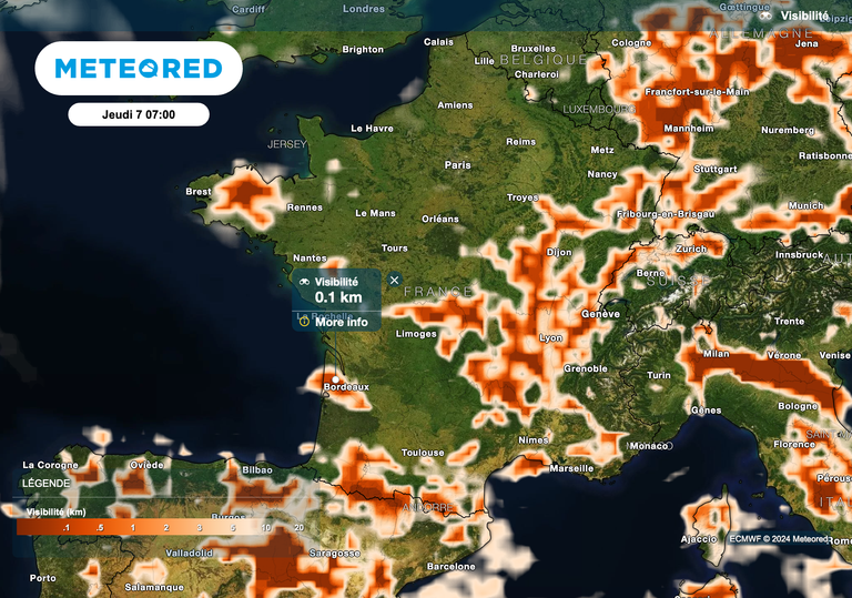 Retour en force des brouillards et des nuages bas sur la France ! Quelles régions concernées ces prochaines heures ?