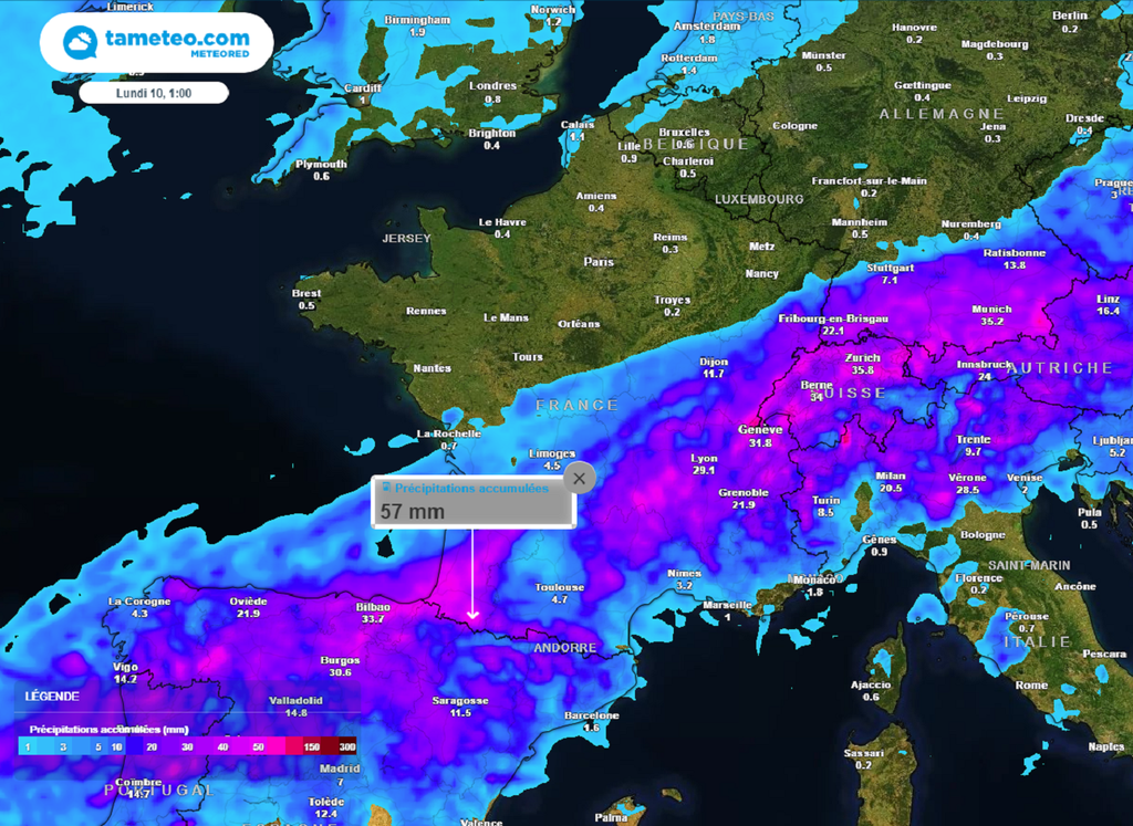 Soleil au nord, pluie au sud : situation inversée pour ce week-end avec un avantage pour les régions septentrionales... Soleil au nord, pluie au sud : situation inversée pour ce week-end avec un avantage pour les régions septentrionales...