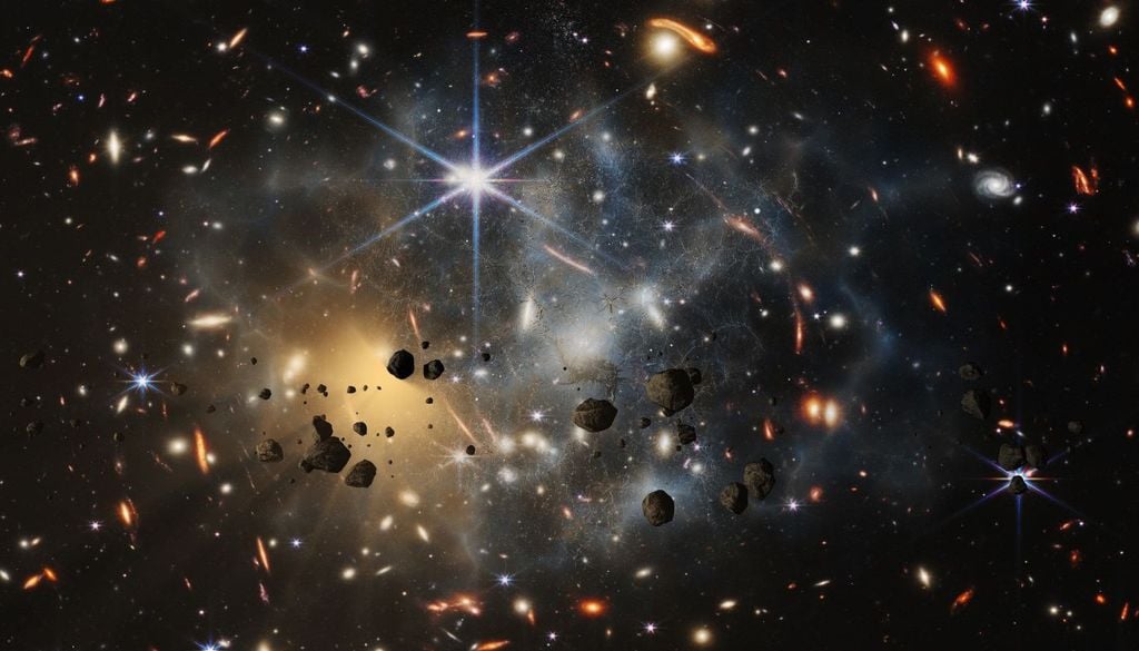 Las imágenes obtenidas con el telescopio espacial James Webb traspasan el polvo que no nos deja ver hacia el pasado.