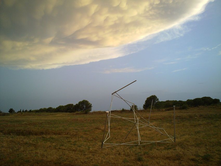 Mammatus, en la parte trasera de la tormenta