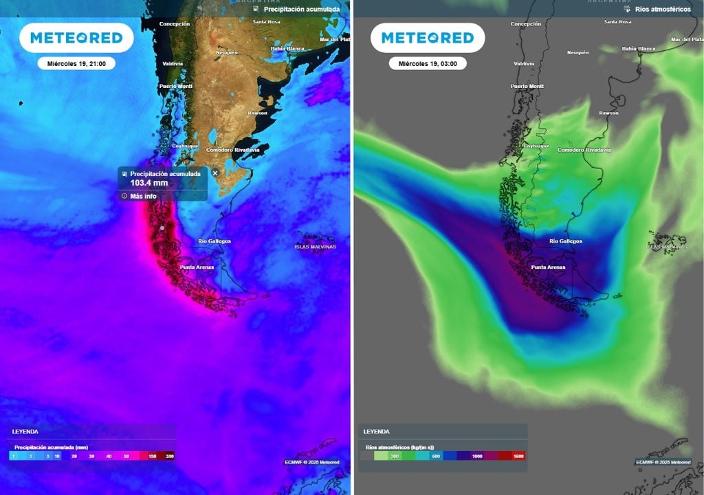 acumulados previstos y río atmosférico