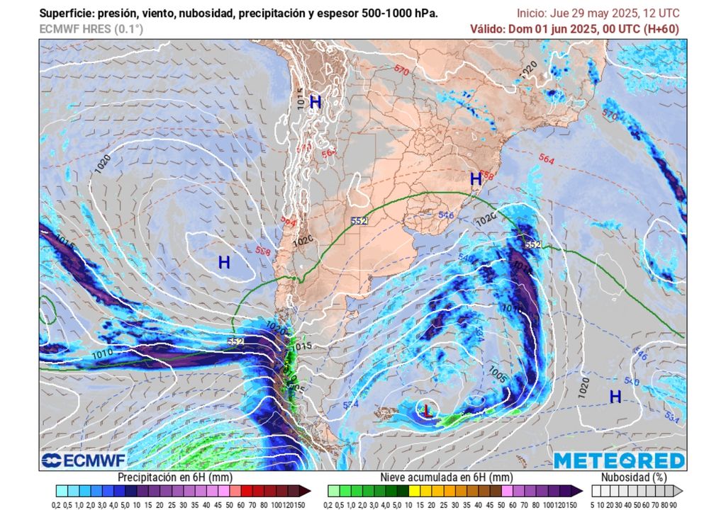 sistema frontal previsto sistema frontal previsto