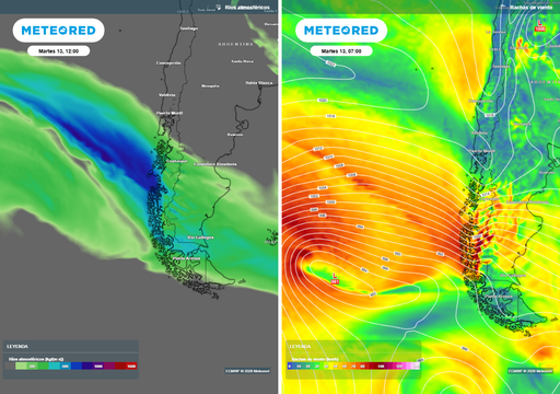 R&iacute;o atmosf&eacute;rico categor&iacute;a 4 llega a Chile esta semana: hasta 200 mm podr&iacute;an acumularse con sus lluvias
