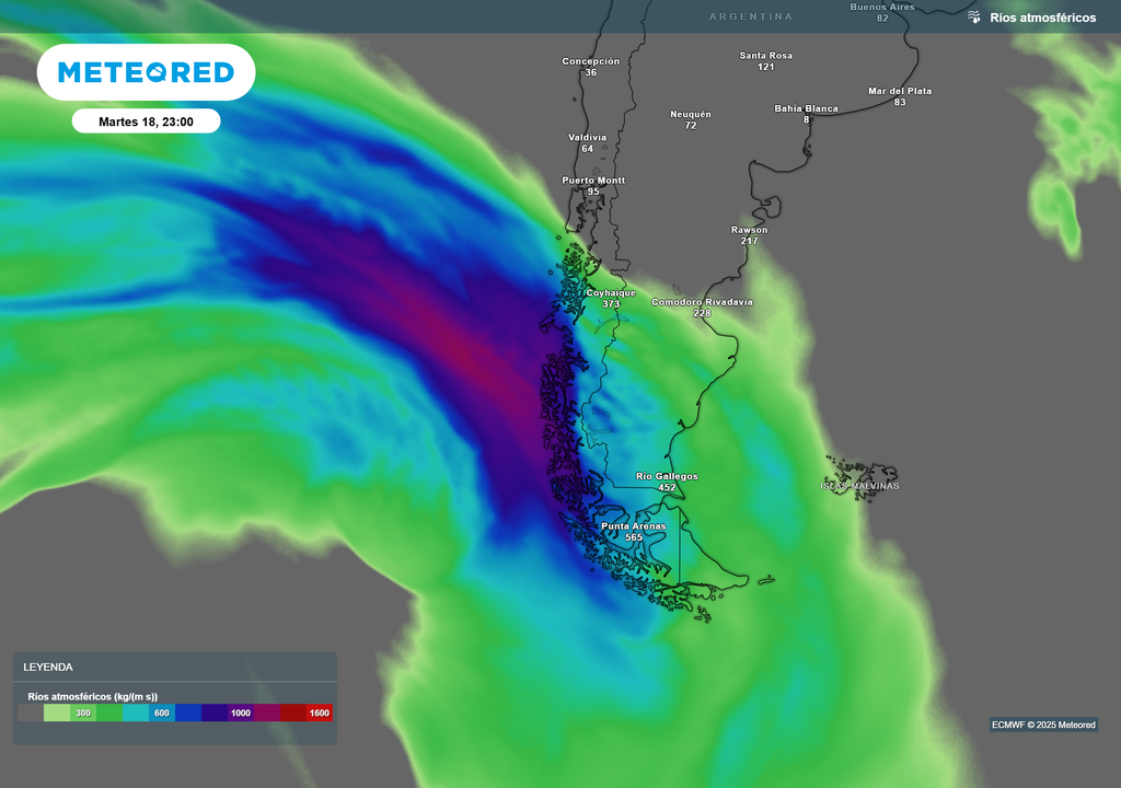 mapa de río atmosférico mapa de río atmosférico