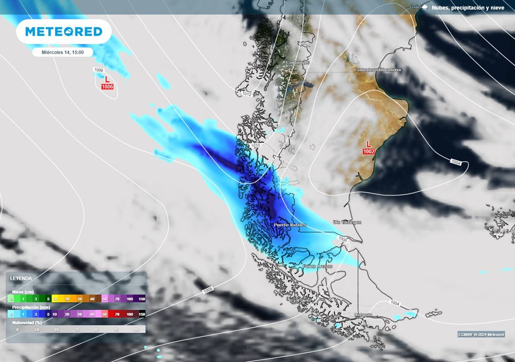 núcleo de precipitaciones intensas