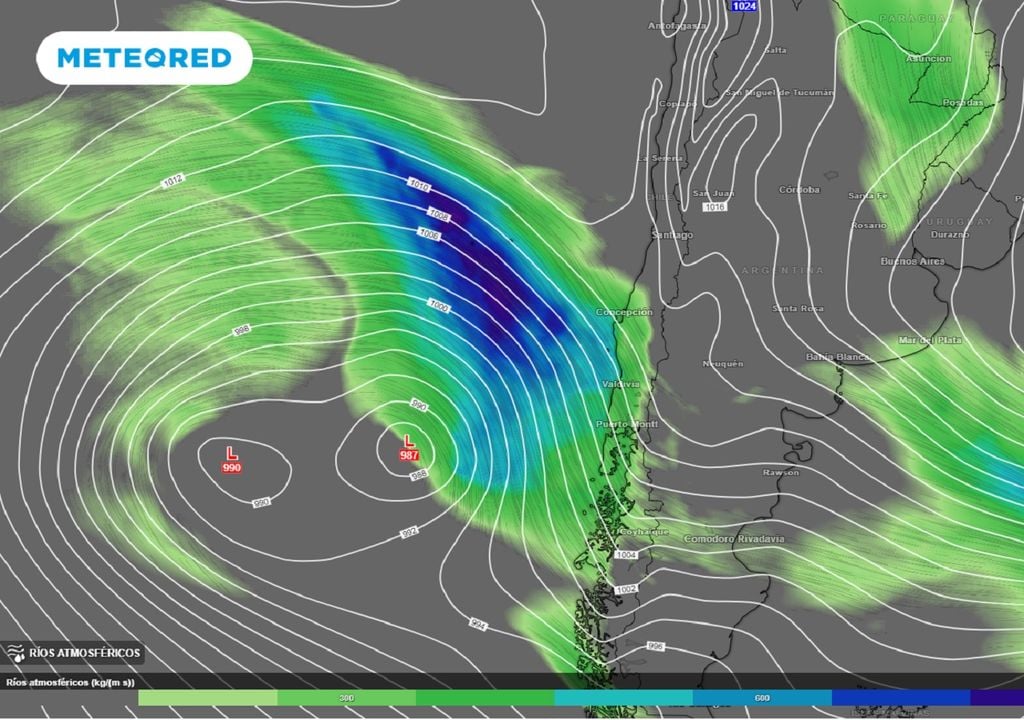 pronóstico ECMWF río atmosférico