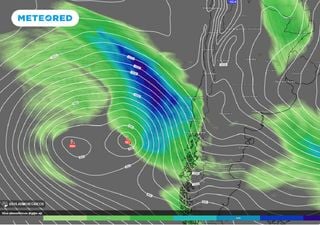 Río atmosférico provocaría intensas lluvias en la Cordillera de Los Andes durante esta semana