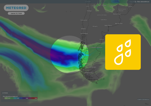 R&iacute;o atmosf&eacute;rico zonal impactar&aacute; a Chile esta semana: "esperamos cerca de 200 mm acumulados en 5 d&iacute;as"