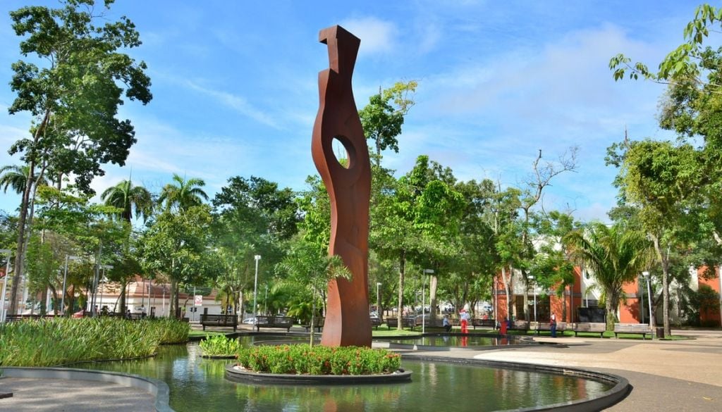 Rio Branco concentra atrações entre o centro histórico e os parques urbanos. / Créditos: Wikipédia Rio Branco concentra atrações entre o centro histórico e os parques urbanos. Crédito: Divulgação Tupi