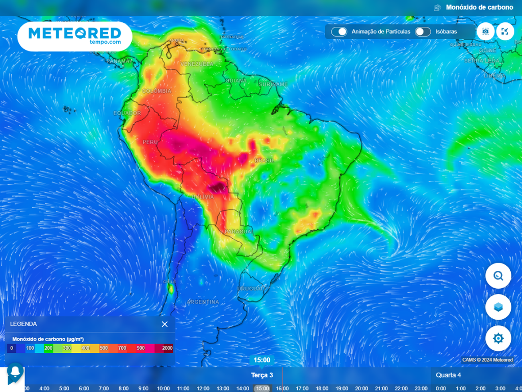 monoxido de carbono, cams