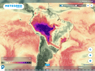 "Rio de fumaça" continua sobre o Brasil: fumaça dos incêndios inunda os céus do país e chega às regiões Sul e Sudeste