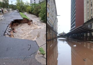 Rio Grande do Sul: nível do Guaíba volta a subir e ruas de Porto Alegre ficam alagadas após as chuvas intensas