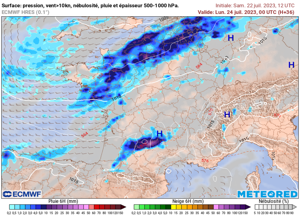 Les orages sont attendus en soirée et surtout nuit prochaine. Les orages sont attendus en soirée et surtout nuit prochaine.