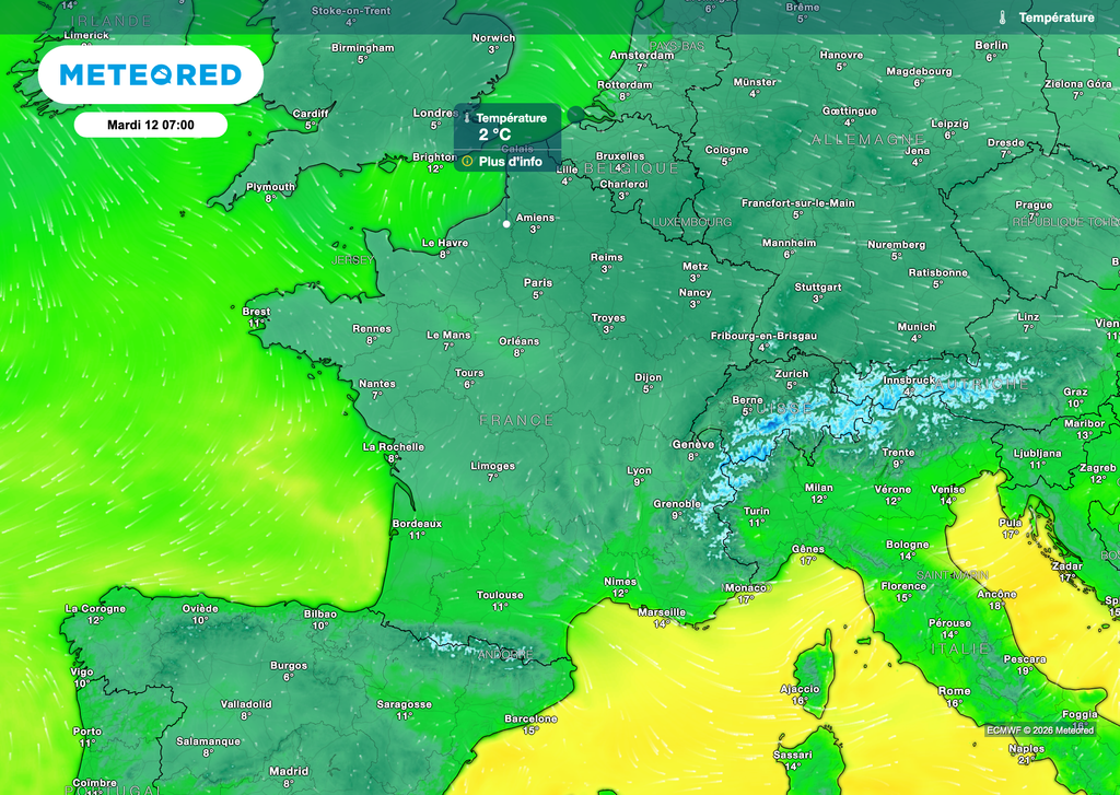 Le gel est possible surtout mardi matin.