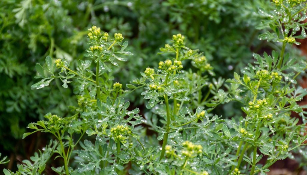 plantas La llamada ruda "macho", de hojas más anchas y tallos leñosos, es la variedad más elegida para la elaboración del macerado.