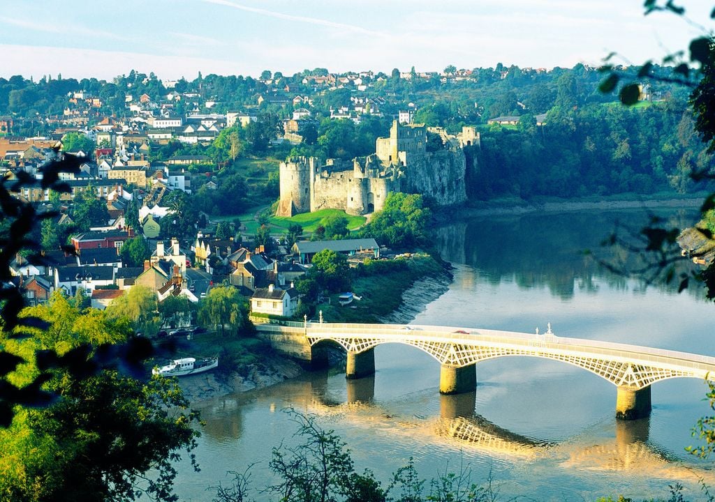 The River Wye stretches across the border between Wales and England.