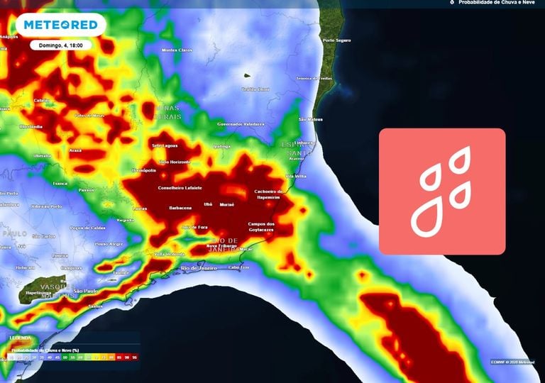 RJ, ES e MG est&atilde;o sob alerta de chuvas extremas de 200 mm em 48 horas no fim de semana; confira a previs&atilde;o