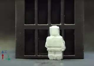 Robot muta de sólido a líquido y atraviesa la puerta de una jaula