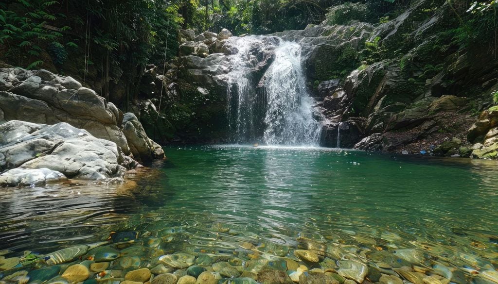 Piscina natural En Madrid existe una piscina rodeada de amplias zonas verdes y una enorme lámina de agua alimentada directamente por un embalse