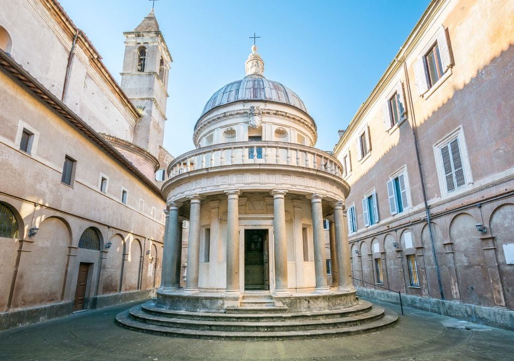 Il Tempietto del Bramante, una delle tante location romane de La Grande Bellezza