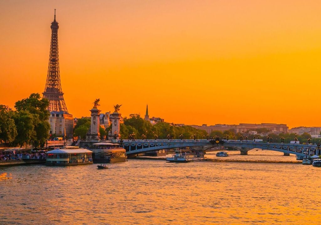 El Sena al atardecer