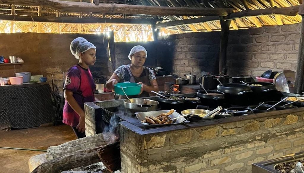 Restaurante Recanto da Mata, na comunidade Engenho II, no quilombo kalunga. Crédito: Andréia Coutinho Louback.